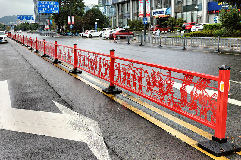 十里紅妝文化護(hù)欄道路隔離方案