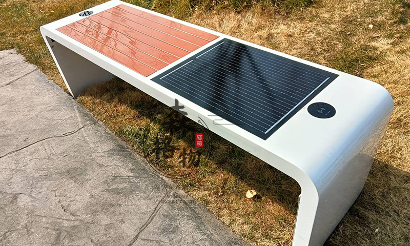 戶外無線充電坐凳